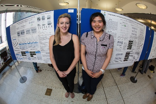 Chloe Rapp and and Fan Xia take a symmetrical approach to poster presentation